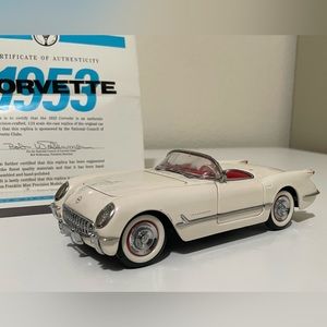 1953 Chevy Corvette Franklin Mint 1:24 Diecast Model